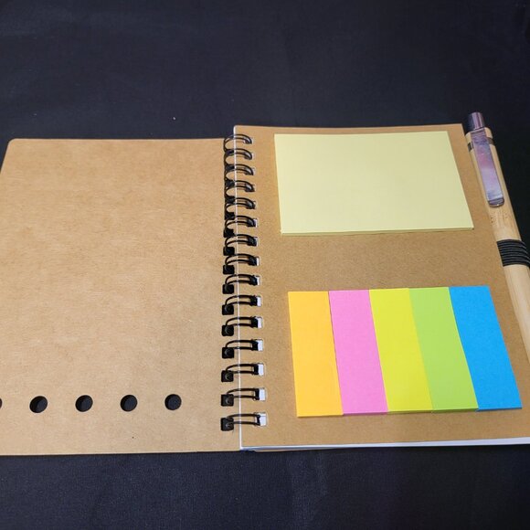 NWOT I Will Fear No Evil For My God is with Me Notebook & Bamboo Pen - Picture 2 of 3